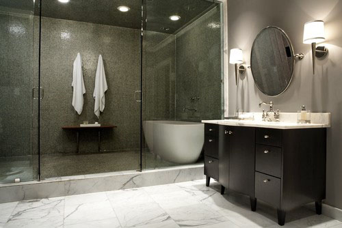 Shower In Luxury Case Design, Bathtub Inside Shower Room